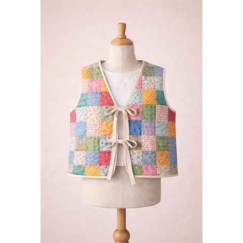 Vest Sewing Pattern for Kids, Kids Vest, Kids Pattern, PDF Pattern, Beginner Pattern, Sewing Pattern Toddlers, Quilted Vest Pattern