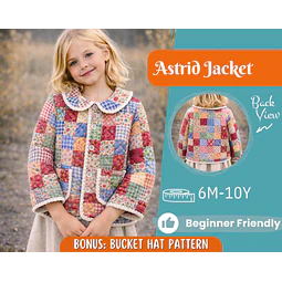 Jacket Sewing Pattern for Kids, Jacket Pattern, Kids Pattern, PDF Pattern, Beginner Pattern, Sewing Pattern Toddlers, Quilted Jacket Pattern