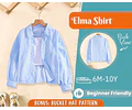 Shirt Sewing Pattern for Kids, Girl Shirt Pattern, Kids Pattern, PDF Pattern, Beginner Pattern, Sewing Pattern Toddlers, Kids Shirt Pattern