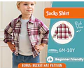 Shirt Sewing Pattern for Kids, Boy's Shirt Pattern, Kids Pattern, PDF Pattern, Beginner Pattern, Sewing Pattern Toddlers, Kids Shirt Pattern