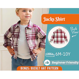 Shirt Sewing Pattern for Kids, Boy's Shirt Pattern, Kids Pattern, PDF Pattern, Beginner Pattern, Sewing Pattern Toddlers, Kids Shirt Pattern