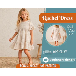 Dress Sewing Pattern for Kids, Dress Pattern, Kids Pattern, Summer Dress Pattern, Beginner Pattern, Sewing Pattern Toddlers, Baby Pattern