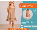 Dress Sewing Pattern for Kids, Dress Pattern, Kids Pattern, Summer Dress Pattern, Beginner Pattern, Sewing Pattern Toddlers, Baby Pattern