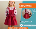 Dress Sewing Pattern for Kids, Dress Pattern, Kids Pattern, Overall Dress Pattern, Beginner Pattern, Sewing Pattern Toddlers, Baby Pattern