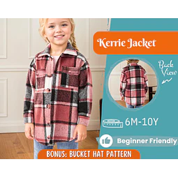 Jacket Sewing Pattern for Kids, Shirt Jacket Pattern, Kids Pattern, PDF Pattern, Beginner Pattern, Sewing Pattern Toddlers, Shirt Pattern