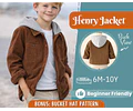 Jacket Sewing Pattern for Kids, Jacket Pattern, Kids Pattern, PDF Pattern, Beginner Pattern, Sewing Pattern Toddlers, Kids Jacket Pattern