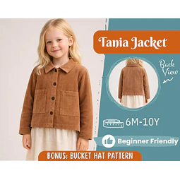 Jacket Sewing Pattern for Kids, Jacket Pattern, Kids Sewing Pattern, PDF Pattern, Beginner Pattern, Sewing Pattern Toddlers, Kids Pattern