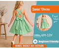 Dress Sewing Pattern for Kids, Dress Pattern, Kids Pattern, Girl Dress Pattern, Beginner Pattern, Sewing Pattern Toddlers, PDF Pattern
