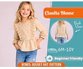 Girl Blouse Pattern, Sewing Pattern for Kids, Kids Pattern, Toddler Blouse Pattern, Beginner Pattern, Sewing Pattern Toddlers, Baby Pattern