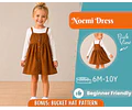 Dress Sewing Pattern for Kids, Dress Pattern, Kids Pattern, Girl Dress Pattern, Beginner Pattern, Sewing Pattern Toddlers, PDF Pattern