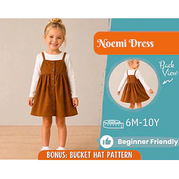 Dress Sewing Pattern for Kids, Dress Pattern, Kids Pattern, Girl Dress Pattern, Beginner Pattern, Sewing Pattern Toddlers, PDF Pattern