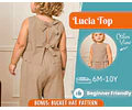 Top Sewing Pattern for Kids, Top Pattern, Kids Pattern, Girl Pattern, Beginner Pattern, Sewing Pattern Toddlers, PDF Pattern