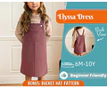 Dress Sewing Pattern for Kids, Dress Pattern, Kids Pattern, Overall Dress Pattern, Beginner Pattern, Sewing Pattern Toddlers, Baby Pattern
