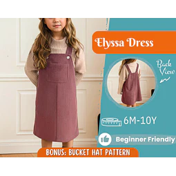Dress Sewing Pattern for Kids, Dress Pattern, Kids Pattern, Overall Dress Pattern, Beginner Pattern, Sewing Pattern Toddlers, Baby Pattern