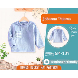 Pajama Sweatshirt Sewing Pattern for Kids, Sweatshirt Pattern, Kids Pattern, PDF Pattern, Beginner Pattern, Sewing Pattern Toddlers, Pyjamas