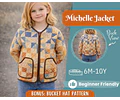 Quilted Jacket Sewing Pattern for Kids, Coat Pattern, Kids Pattern, PDF Pattern, Beginner Pattern, Sewing Pattern Toddlers, Quilted Pattern