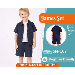 Shirt and Shorts Pattern for Kids, Shirt Pattern, Kids Pattern, PDF Pattern, Beginner Pattern, Sewing Pattern Toddlers, Shorts Pattern
