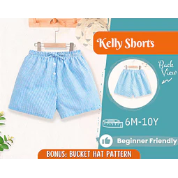 Kids Shorts Sewing Pattern, Shorts Pattern, Kids Pattern, Sewing Pattern, Beginner Pattern, Sewing Pattern Toddlers, Baby Sewing Pattern