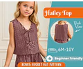 Top Sewing Pattern for Kids, Kids Top, Kids Pattern, PDF Pattern, Beginner Pattern, Sewing Pattern Toddlers, Girl Sewing Pattern, Summer Top
