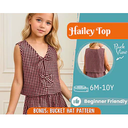Top Sewing Pattern for Kids, Kids Top, Kids Pattern, PDF Pattern, Beginner Pattern, Sewing Pattern Toddlers, Girl Sewing Pattern, Summer Top