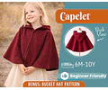 Cape Sewing Pattern for Kids, Capelet Pattern, Kids Pattern, Easy PDF Pattern, Beginner Pattern, Sewing Pattern Toddlers, Baby Pattern