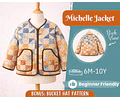 Quilted Jacket Sewing Pattern for Kids, Coat Pattern, Kids Pattern, PDF Pattern, Beginner Pattern, Sewing Pattern Toddlers, Quilted Pattern