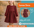 Dress Sewing Pattern for Kids, Dress Pattern, Kids Pattern, Easy PDF Pattern, Beginner Pattern, Sewing Pattern Toddlers, Girl Pattern