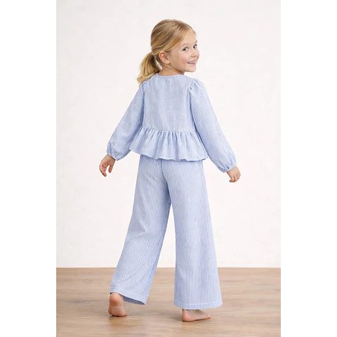 Blouse and Pants Pattern for Kids, Blouse Pattern, Kids Pattern, PDF Pattern, Beginner Pattern, Sewing Pattern Toddlers, Pants Pattern