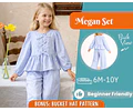 Blouse and Pants Pattern for Kids, Blouse Pattern, Kids Pattern, PDF Pattern, Beginner Pattern, Sewing Pattern Toddlers, Pants Pattern