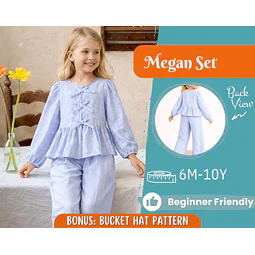 Blouse and Pants Pattern for Kids, Blouse Pattern, Kids Pattern, PDF Pattern, Beginner Pattern, Sewing Pattern Toddlers, Pants Pattern