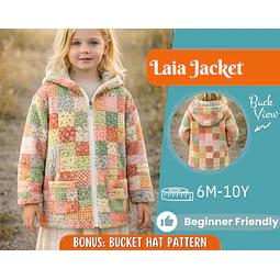 Coat Sewing Pattern for Kids, Girl Coat Pattern, Kids Pattern, PDF Pattern, Beginner Pattern, Sewing Pattern Toddlers, Quilted Coat Pattern