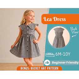 Dress Sewing Pattern for Kids, Dress Pattern, Kids Pattern, Girl Dress Pattern, Beginner Pattern, Sewing Pattern Toddlers, PDF Pattern