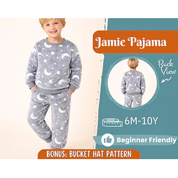 Pajama Set Sewing Pattern for Kids, Sweatshirt Pattern, Pants Pattern, Kids Pattern, PDF Pattern, Beginner Pattern, Sewing Pattern Toddlers