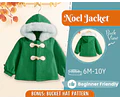 Jacket Sewing Pattern for Kids, Jacket Pattern, Kids Sewing Pattern, PDF Pattern, Beginner Pattern, Sewing Pattern Toddlers, Coat Pattern