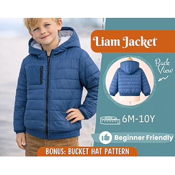 Jacket Sewing Pattern for Kids, Jacket Pattern, Kids Pattern, PDF Pattern, Beginner Pattern, Sewing Pattern Toddlers, Kids Coat Pattern