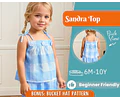 Top Sewing Pattern for Kids, Top Pattern, Kids Pattern, Girl Pattern, Beginner Pattern, Sewing Pattern Toddlers, PDF Pattern