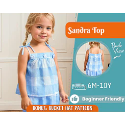 Top Sewing Pattern for Kids, Top Pattern, Kids Pattern, Girl Pattern, Beginner Pattern, Sewing Pattern Toddlers, PDF Pattern