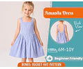 Dress Sewing Pattern for Kids, Dress Pattern, Kids Pattern, Girl Dress Pattern, Beginner Pattern, Sewing Pattern Toddlers, PDF Pattern