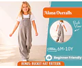 Overalls Sewing Pattern for Kids, Jumpsuit Pattern, Kids Pattern, Dungarees Pattern, Beginner Pattern, Sewing Pattern Toddlers, Baby Pattern