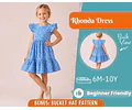 Dress Sewing Pattern for Kids, Dress Pattern, Kids Pattern, Summer Dress Pattern, Beginner Pattern, Sewing Pattern Toddlers, Baby Pattern