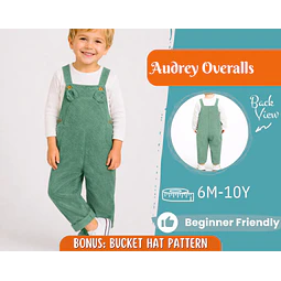 Overalls Sewing Pattern for Kids, Overalls Pattern, Kids Pattern, Jumpsuit Pattern, Beginner Pattern, Sewing Pattern Toddlers, Baby Pattern