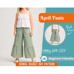 Pants Sewing Pattern for Kids, Elastic Waistband Pants Pattern, Kids Pattern, Baby Sewing Pattern, Beginner Pattern, Sewing Pattern Toddlers