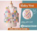 Quilted Vest Sewing Pattern for Kids, Front Lace Vest, Kids Pattern, PDF Pattern, Beginner Pattern, Sewing Pattern Toddlers, Quilted Pattern