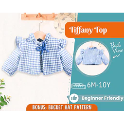 Girl Blouse Pattern, Sewing Pattern for Kids, Kids Pattern, Toddler Blouse Pattern, Beginner Pattern, Sewing Pattern Toddlers, Top Pattern