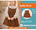Dress Sewing Pattern for Kids, Dress Pattern, Kids Pattern, Girl Dress Pattern, Beginner Pattern, Sewing Pattern Toddlers, PDF Pattern