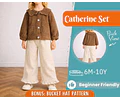 Jacket and Pants Pattern for Kids, Jacket Pattern, Kids Pattern, PDF Pattern, Beginner Pattern, Sewing Pattern Toddlers, Pants Pattern