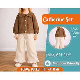Jacket and Pants Pattern for Kids, Jacket Pattern, Kids Pattern, PDF Pattern, Beginner Pattern, Sewing Pattern Toddlers, Pants Pattern