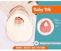 Baby Bib Sewing Pattern for Kids, Bib Pattern, Kids Pattern, Baby Bib, Beginner Pattern, Sewing Pattern Toddlers, Baby Pattern, PDF Pattern
