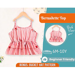 Top Sewing Pattern for Kids, Top Pattern, Kids Pattern, Girl Pattern, Beginner Pattern, Sewing Pattern Toddlers, PDF Pattern