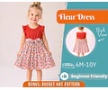 Dress Sewing Pattern for Kids, Dress Pattern, Kids Pattern, Summer Dress Pattern, Beginner Pattern, Sewing Pattern Toddlers, Baby Pattern